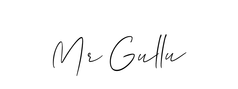 Make a short Mr Gullu signature style. Manage your documents anywhere anytime using Allison_Script. Create and add eSignatures, submit forms, share and send files easily. Mr Gullu signature style 2 images and pictures png