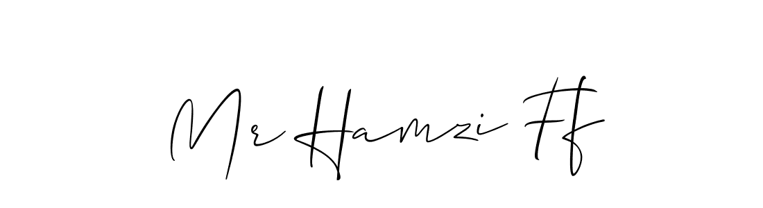 Allison_Script is a professional signature style that is perfect for those who want to add a touch of class to their signature. It is also a great choice for those who want to make their signature more unique. Get Mr Hamzi Ff name to fancy signature for free. Mr Hamzi Ff signature style 2 images and pictures png