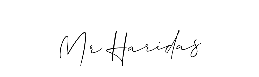Allison_Script is a professional signature style that is perfect for those who want to add a touch of class to their signature. It is also a great choice for those who want to make their signature more unique. Get Mr Haridas name to fancy signature for free. Mr Haridas signature style 2 images and pictures png