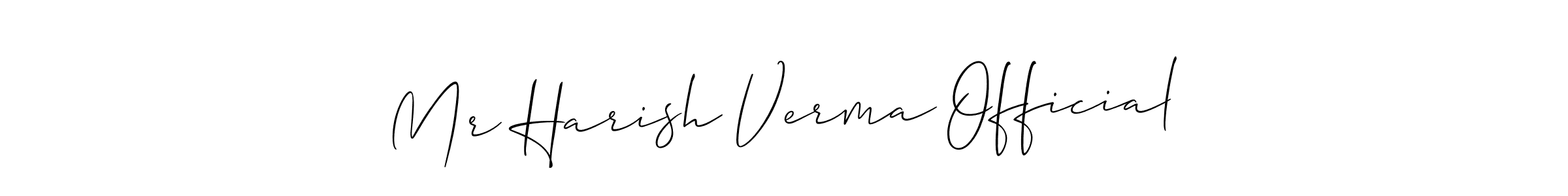 Once you've used our free online signature maker to create your best signature Allison_Script style, it's time to enjoy all of the benefits that Mr Harish Verma Official name signing documents. Mr Harish Verma Official signature style 2 images and pictures png