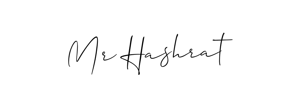Design your own signature with our free online signature maker. With this signature software, you can create a handwritten (Allison_Script) signature for name Mr Hashrat. Mr Hashrat signature style 2 images and pictures png