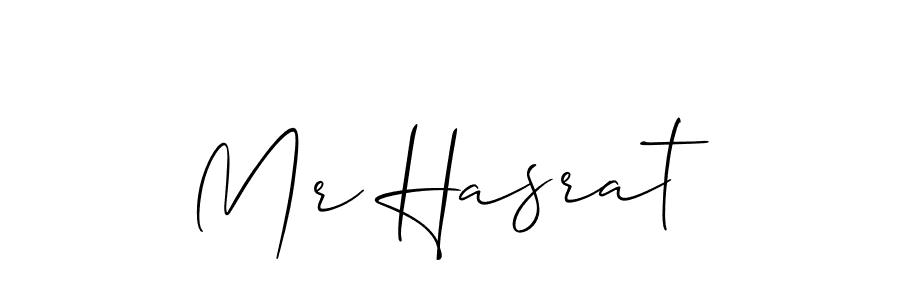 Make a beautiful signature design for name Mr Hasrat. With this signature (Allison_Script) style, you can create a handwritten signature for free. Mr Hasrat signature style 2 images and pictures png