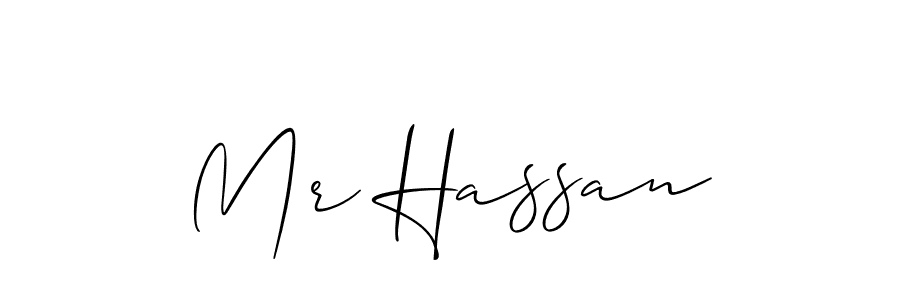 You should practise on your own different ways (Allison_Script) to write your name (Mr Hassan) in signature. don't let someone else do it for you. Mr Hassan signature style 2 images and pictures png