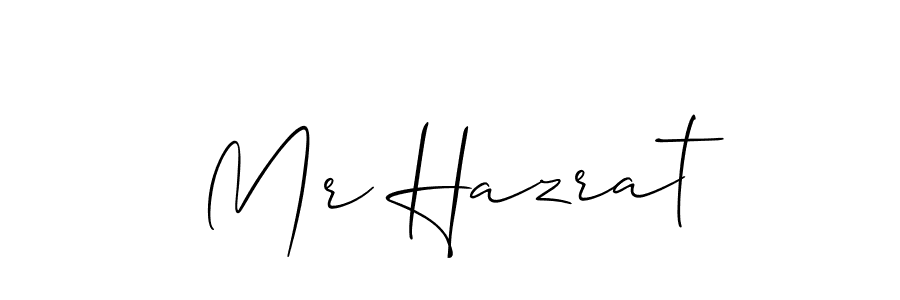 How to make Mr Hazrat signature? Allison_Script is a professional autograph style. Create handwritten signature for Mr Hazrat name. Mr Hazrat signature style 2 images and pictures png