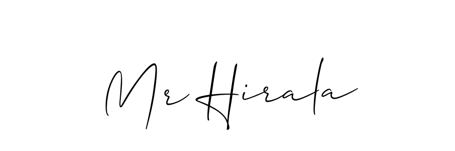 Similarly Allison_Script is the best handwritten signature design. Signature creator online .You can use it as an online autograph creator for name Mr Hirala. Mr Hirala signature style 2 images and pictures png