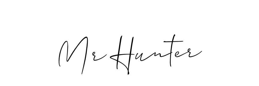 How to make Mr Hunter signature? Allison_Script is a professional autograph style. Create handwritten signature for Mr Hunter name. Mr Hunter signature style 2 images and pictures png