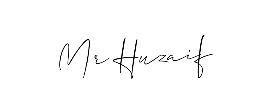 Design your own signature with our free online signature maker. With this signature software, you can create a handwritten (Allison_Script) signature for name Mr Huzaif. Mr Huzaif signature style 2 images and pictures png