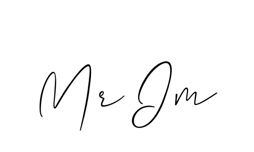 Make a beautiful signature design for name Mr Im. With this signature (Allison_Script) style, you can create a handwritten signature for free. Mr Im signature style 2 images and pictures png