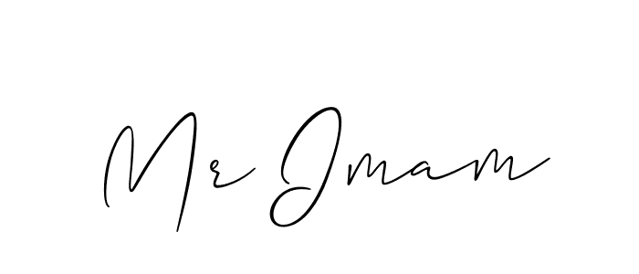 Design your own signature with our free online signature maker. With this signature software, you can create a handwritten (Allison_Script) signature for name Mr Imam. Mr Imam signature style 2 images and pictures png