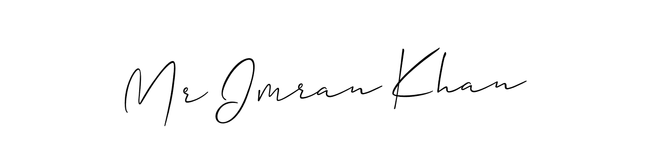 How to make Mr Imran Khan signature? Allison_Script is a professional autograph style. Create handwritten signature for Mr Imran Khan name. Mr Imran Khan signature style 2 images and pictures png