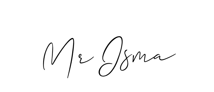Make a short Mr Isma signature style. Manage your documents anywhere anytime using Allison_Script. Create and add eSignatures, submit forms, share and send files easily. Mr Isma signature style 2 images and pictures png