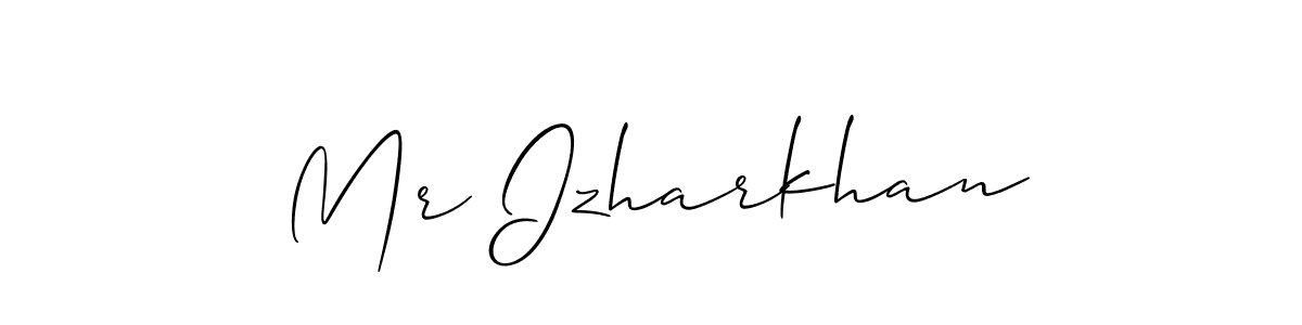 Mr Izharkhan stylish signature style. Best Handwritten Sign (Allison_Script) for my name. Handwritten Signature Collection Ideas for my name Mr Izharkhan. Mr Izharkhan signature style 2 images and pictures png