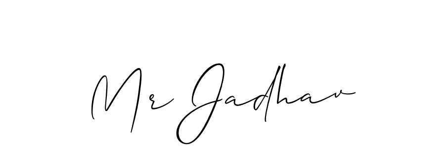 Design your own signature with our free online signature maker. With this signature software, you can create a handwritten (Allison_Script) signature for name Mr Jadhav. Mr Jadhav signature style 2 images and pictures png