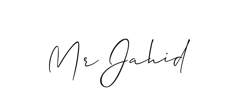 How to Draw Mr Jahid signature style? Allison_Script is a latest design signature styles for name Mr Jahid. Mr Jahid signature style 2 images and pictures png