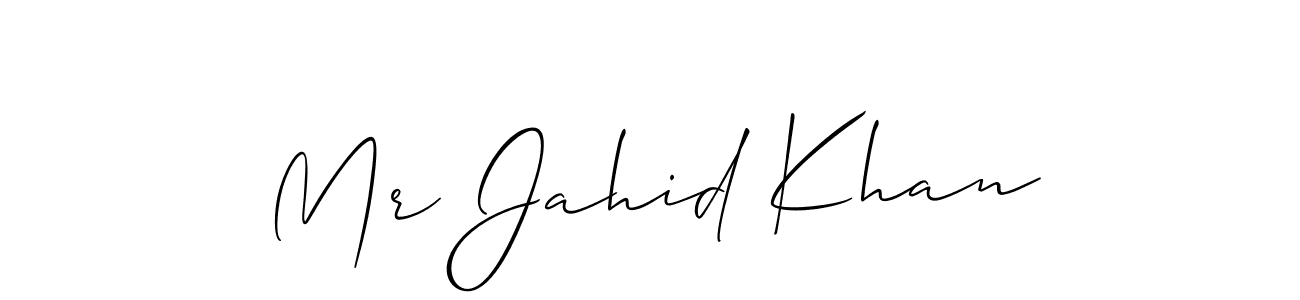 You should practise on your own different ways (Allison_Script) to write your name (Mr Jahid Khan) in signature. don't let someone else do it for you. Mr Jahid Khan signature style 2 images and pictures png