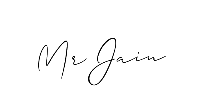 How to make Mr Jain signature? Allison_Script is a professional autograph style. Create handwritten signature for Mr Jain name. Mr Jain signature style 2 images and pictures png