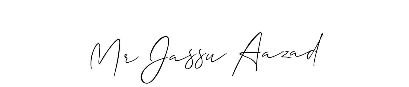 Make a beautiful signature design for name Mr Jassu Aazad. Use this online signature maker to create a handwritten signature for free. Mr Jassu Aazad signature style 2 images and pictures png