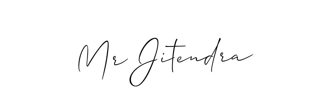 How to make Mr Jitendra signature? Allison_Script is a professional autograph style. Create handwritten signature for Mr Jitendra name. Mr Jitendra signature style 2 images and pictures png