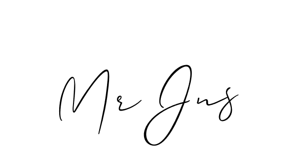 How to make Mr Jns name signature. Use Allison_Script style for creating short signs online. This is the latest handwritten sign. Mr Jns signature style 2 images and pictures png