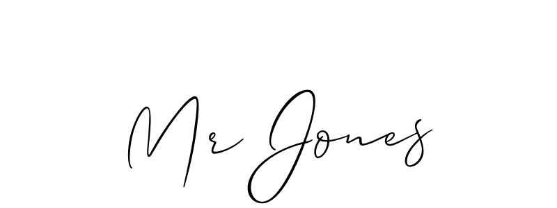 The best way (Allison_Script) to make a short signature is to pick only two or three words in your name. The name Mr Jones include a total of six letters. For converting this name. Mr Jones signature style 2 images and pictures png