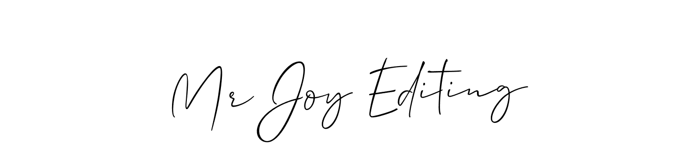 Once you've used our free online signature maker to create your best signature Allison_Script style, it's time to enjoy all of the benefits that Mr Joy Editing name signing documents. Mr Joy Editing signature style 2 images and pictures png