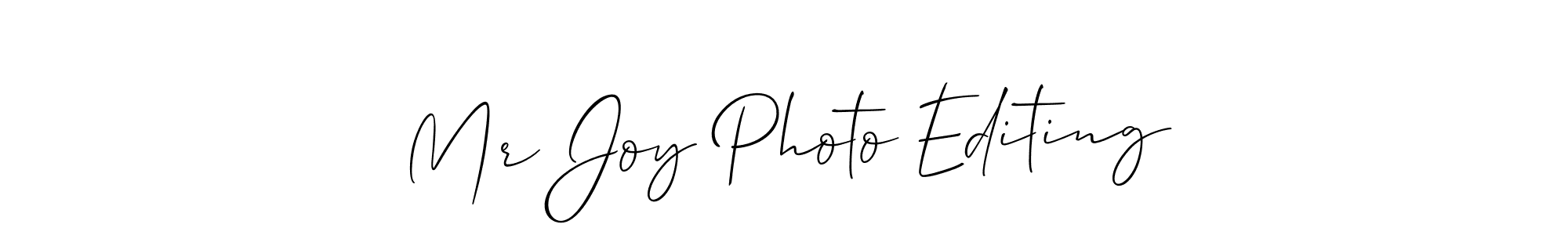Mr Joy Photo Editing stylish signature style. Best Handwritten Sign (Allison_Script) for my name. Handwritten Signature Collection Ideas for my name Mr Joy Photo Editing. Mr Joy Photo Editing signature style 2 images and pictures png