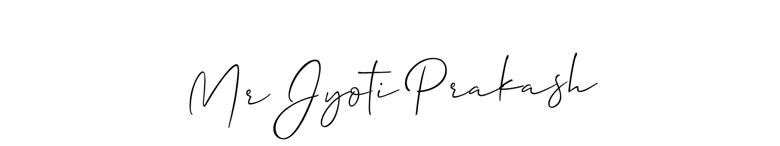 How to Draw Mr Jyoti Prakash signature style? Allison_Script is a latest design signature styles for name Mr Jyoti Prakash. Mr Jyoti Prakash signature style 2 images and pictures png