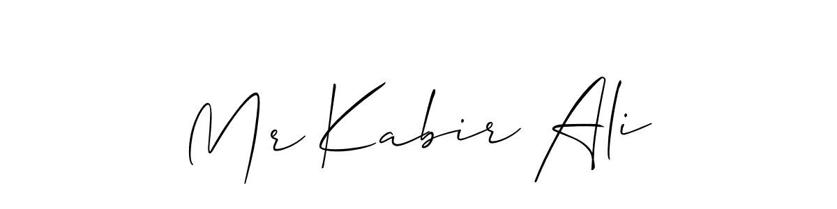 You can use this online signature creator to create a handwritten signature for the name Mr Kabir Ali. This is the best online autograph maker. Mr Kabir Ali signature style 2 images and pictures png