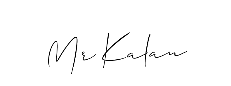 Allison_Script is a professional signature style that is perfect for those who want to add a touch of class to their signature. It is also a great choice for those who want to make their signature more unique. Get Mr Kalan name to fancy signature for free. Mr Kalan signature style 2 images and pictures png