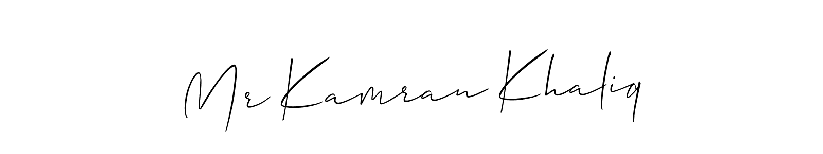 You can use this online signature creator to create a handwritten signature for the name Mr Kamran Khaliq. This is the best online autograph maker. Mr Kamran Khaliq signature style 2 images and pictures png