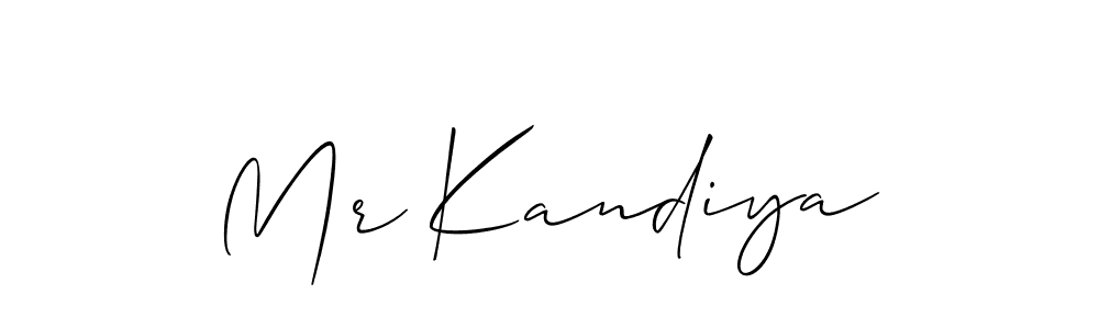 How to Draw Mr Kandiya signature style? Allison_Script is a latest design signature styles for name Mr Kandiya. Mr Kandiya signature style 2 images and pictures png