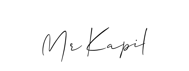 How to Draw Mr Kapil signature style? Allison_Script is a latest design signature styles for name Mr Kapil. Mr Kapil signature style 2 images and pictures png