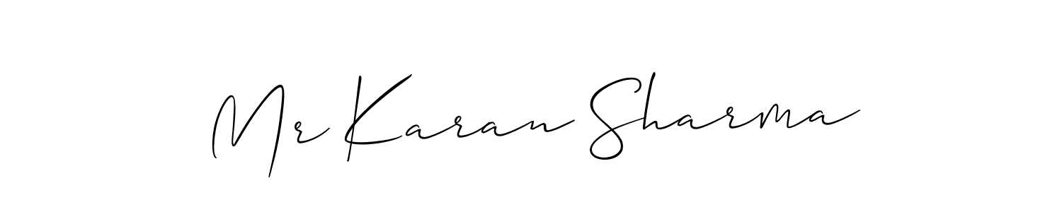 if you are searching for the best signature style for your name Mr Karan Sharma. so please give up your signature search. here we have designed multiple signature styles  using Allison_Script. Mr Karan Sharma signature style 2 images and pictures png