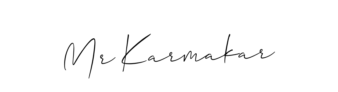 Also we have Mr Karmakar name is the best signature style. Create professional handwritten signature collection using Allison_Script autograph style. Mr Karmakar signature style 2 images and pictures png