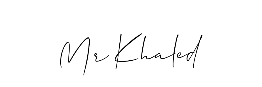 Best and Professional Signature Style for Mr Khaled. Allison_Script Best Signature Style Collection. Mr Khaled signature style 2 images and pictures png