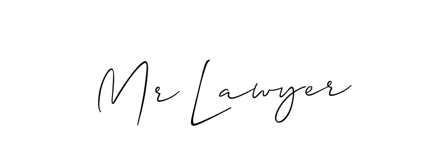 How to make Mr Lawyer signature? Allison_Script is a professional autograph style. Create handwritten signature for Mr Lawyer name. Mr Lawyer signature style 2 images and pictures png
