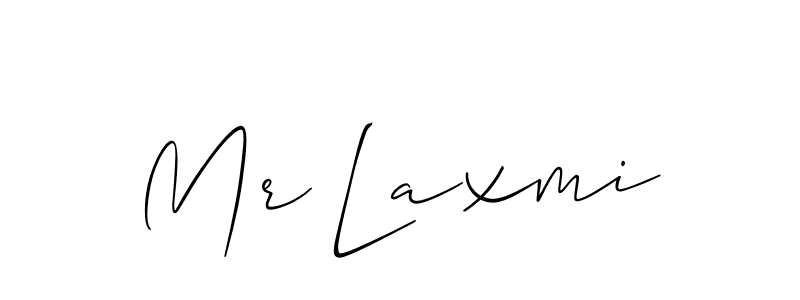 Allison_Script is a professional signature style that is perfect for those who want to add a touch of class to their signature. It is also a great choice for those who want to make their signature more unique. Get Mr Laxmi name to fancy signature for free. Mr Laxmi signature style 2 images and pictures png