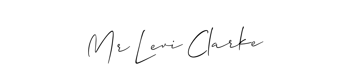 It looks lik you need a new signature style for name Mr Levi Clarke. Design unique handwritten (Allison_Script) signature with our free signature maker in just a few clicks. Mr Levi Clarke signature style 2 images and pictures png