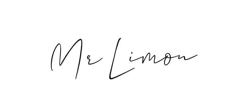 Create a beautiful signature design for name Mr Limon. With this signature (Allison_Script) fonts, you can make a handwritten signature for free. Mr Limon signature style 2 images and pictures png