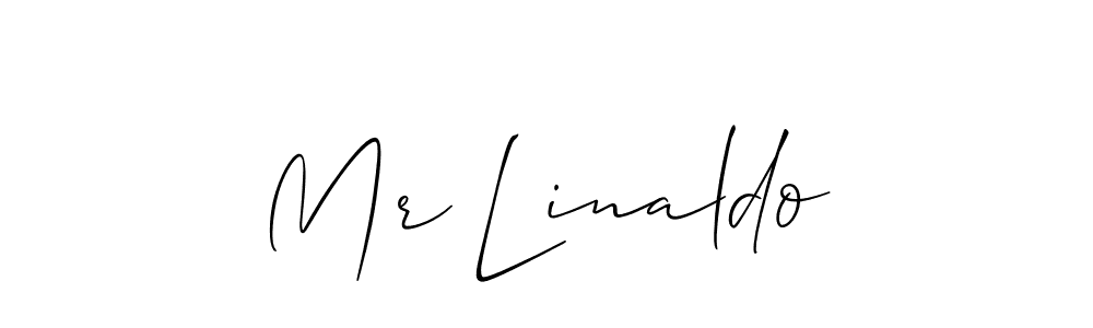 Mr Linaldo stylish signature style. Best Handwritten Sign (Allison_Script) for my name. Handwritten Signature Collection Ideas for my name Mr Linaldo. Mr Linaldo signature style 2 images and pictures png