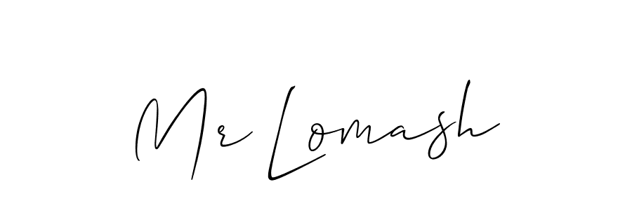 How to make Mr Lomash signature? Allison_Script is a professional autograph style. Create handwritten signature for Mr Lomash name. Mr Lomash signature style 2 images and pictures png