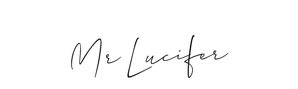 Best and Professional Signature Style for Mr Lucifer. Allison_Script Best Signature Style Collection. Mr Lucifer signature style 2 images and pictures png