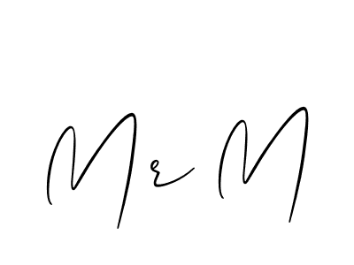 Make a beautiful signature design for name Mr M. With this signature (Allison_Script) style, you can create a handwritten signature for free. Mr M signature style 2 images and pictures png
