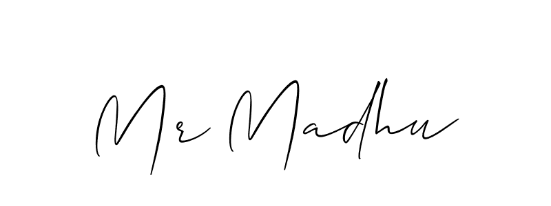 Make a beautiful signature design for name Mr Madhu. Use this online signature maker to create a handwritten signature for free. Mr Madhu signature style 2 images and pictures png