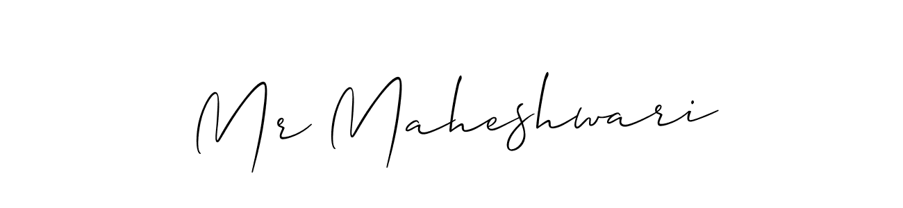 How to Draw Mr Maheshwari signature style? Allison_Script is a latest design signature styles for name Mr Maheshwari. Mr Maheshwari signature style 2 images and pictures png