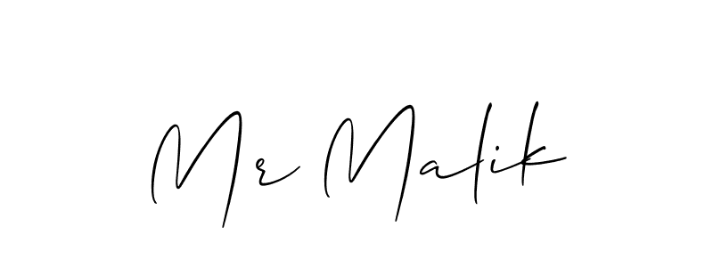 Once you've used our free online signature maker to create your best signature Allison_Script style, it's time to enjoy all of the benefits that Mr Malik name signing documents. Mr Malik signature style 2 images and pictures png