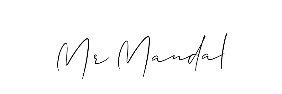 How to make Mr Mandal name signature. Use Allison_Script style for creating short signs online. This is the latest handwritten sign. Mr Mandal signature style 2 images and pictures png