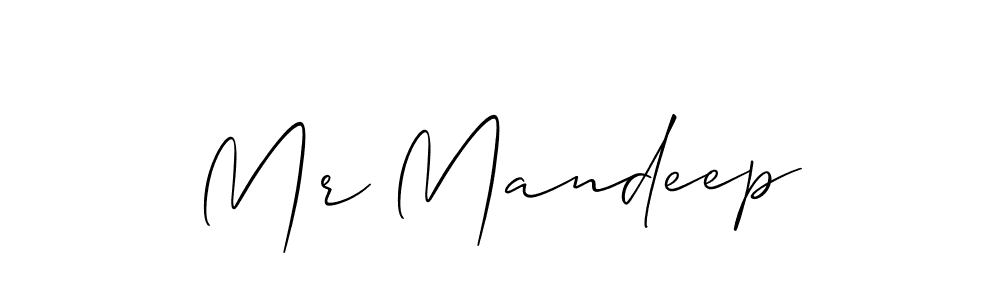 How to Draw Mr Mandeep signature style? Allison_Script is a latest design signature styles for name Mr Mandeep. Mr Mandeep signature style 2 images and pictures png