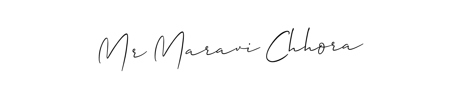 Also we have Mr Maravi Chhora name is the best signature style. Create professional handwritten signature collection using Allison_Script autograph style. Mr Maravi Chhora signature style 2 images and pictures png