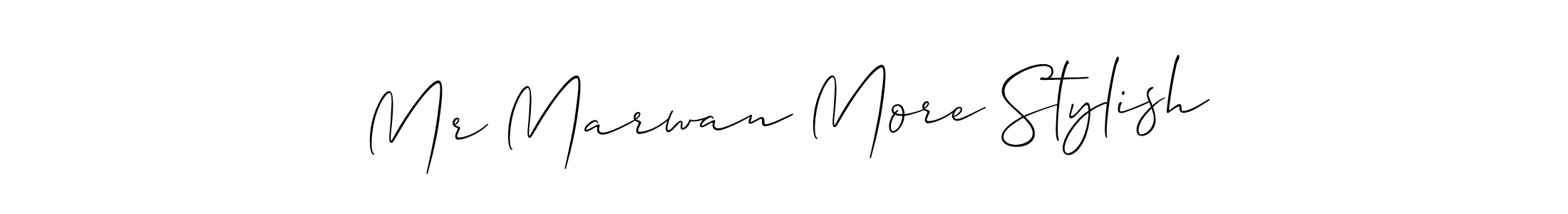 This is the best signature style for the Mr Marwan More Stylish name. Also you like these signature font (Allison_Script). Mix name signature. Mr Marwan More Stylish signature style 2 images and pictures png